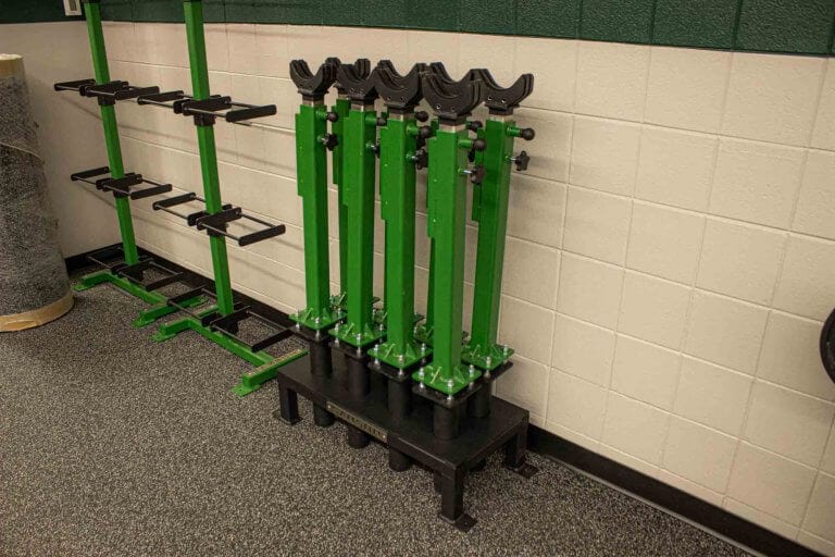 Evergreen HS Volleyball Rack Custom Solutions