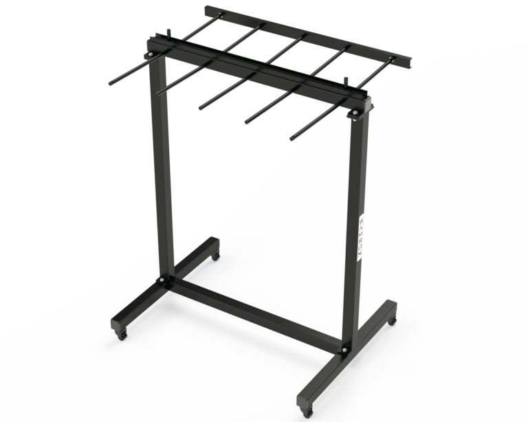 Belt Rack With Lockup & Wheels