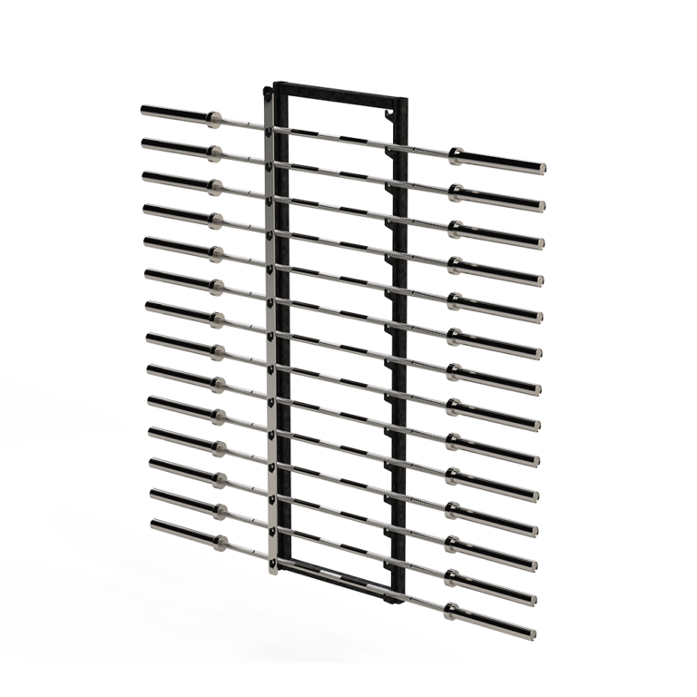 Horizontal Wall Bar Rack w/ Lock Up