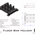 Floor Bar Holder by Samson Equipment