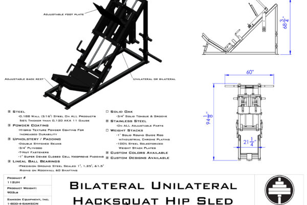 Hip Sled Machine by Samson Equipment