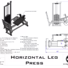 Horizontal Leg Press (600 lb.) Horizontal Leg Press Plate Loaded by Samson Equipment