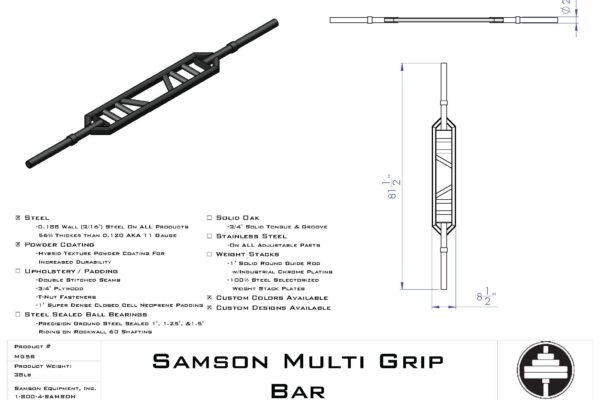 Multi Grip Swiss Bar Samson Equipment Inc.