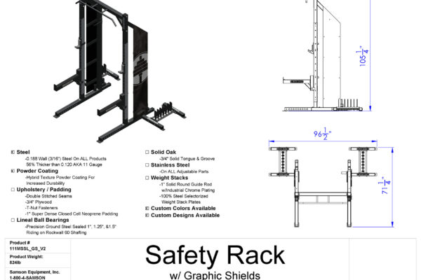 Samson Equipment GS Graphic Shields cut sheet