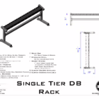 Single Tier Dumbbell Rack (5pr.) by Samson Equipment