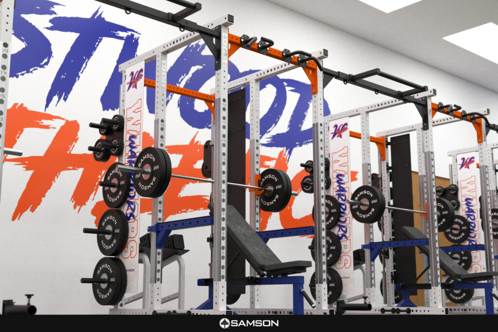 3D Render of Warriors Rack