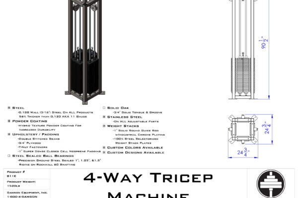 4-Way Tricep Machine by Samson Equipment Inc.