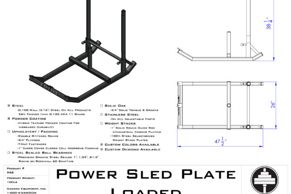 Power Sled Plate Loaded by Samson Equipment Inc.